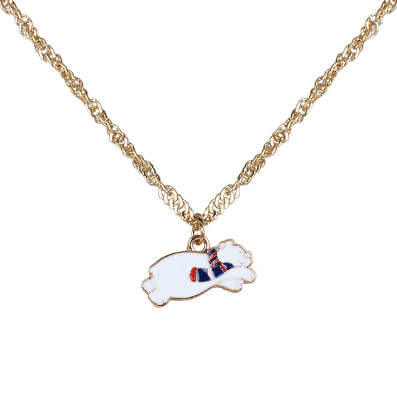 Jumping Cat Pendant with 