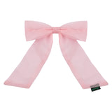 Small Organza Hair Bow in Pink