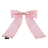 Small Organza Hair Bow in Pink