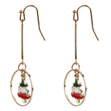 Christmas Special Red White Green Christmas Tree Drop Earrings [ER106]