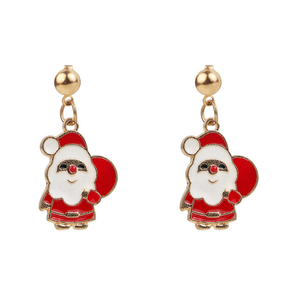 Christmas Special Cute Santa Claus Drop Earrings [ER108]