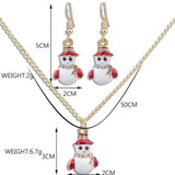 Christmas Special Snow Man Pendant and Earrings Set [PS012]