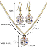 Christmas Special Snowflake Pendant and Earrings Set [PS014]