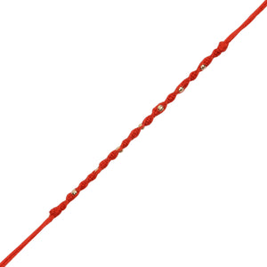 Red Delicate Braided Threads Rakhi for Brother | Rakshabandhan 2022 [RA152]