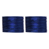 Set of 36 Shinning Metal Bangles in Blue [TBN034]