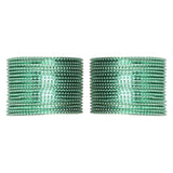 Set of 36 Shinning Metal Bangles in Mint Green [TBN044]
