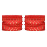 Set of 48 Red Metal Bangle For Girls [TBN068]